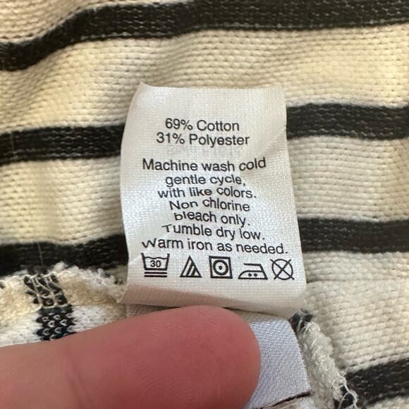 Madewell Cream/Black Short Romper WMNS S Adjustable Straps Stretchy One Piece - Picture 5 of 6